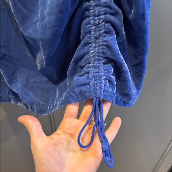 Free People Vivienne Velvet Mini Skirt, Blue, US 0 RRP $98 - Picture 5 of 8